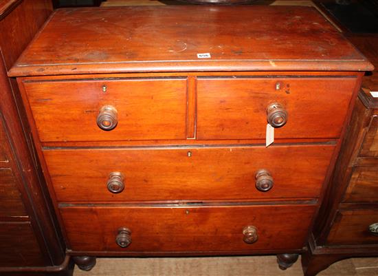 Victorian walnut chest of drawers